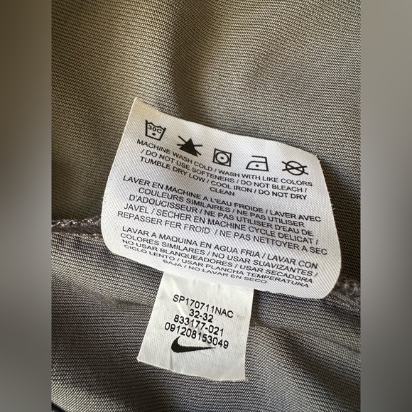 Nike Dri-Fit Tiger Woods Collection Pleated Pants 32x32 M Grey Golf performance - Picture 12 of 13